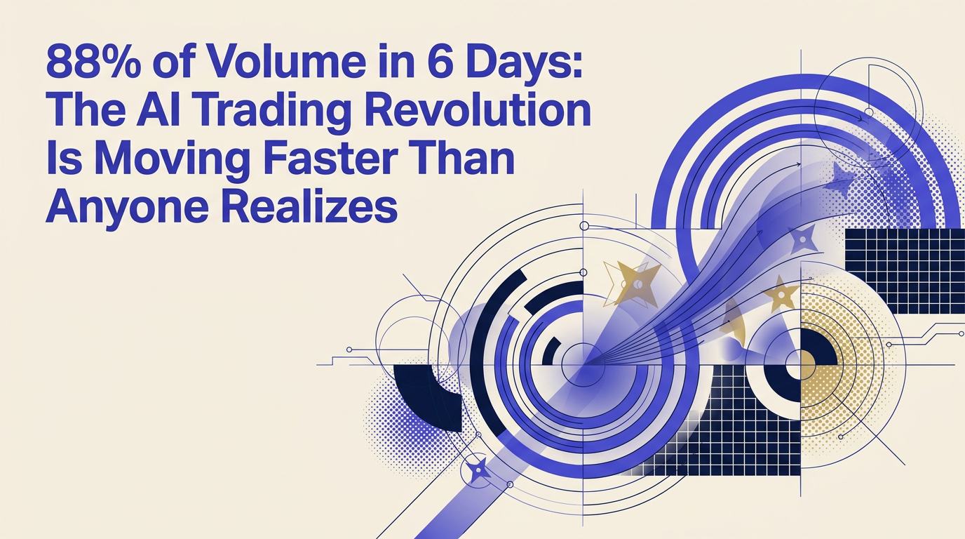 88% of Volume in 6 Days: The AI Trading Revolution Is Moving Faster Than Anyone Realizes