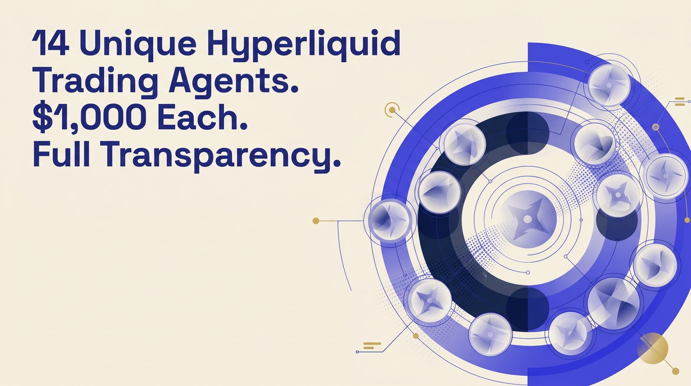 14 Unique Hyperliquid Trading Agents. $1,000 Each. Full Transparency.