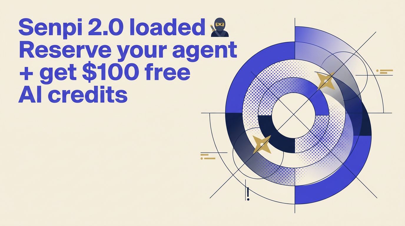 Senpi 2.0 loaded 🥷 Reserve your agent + get $100 free AI credits