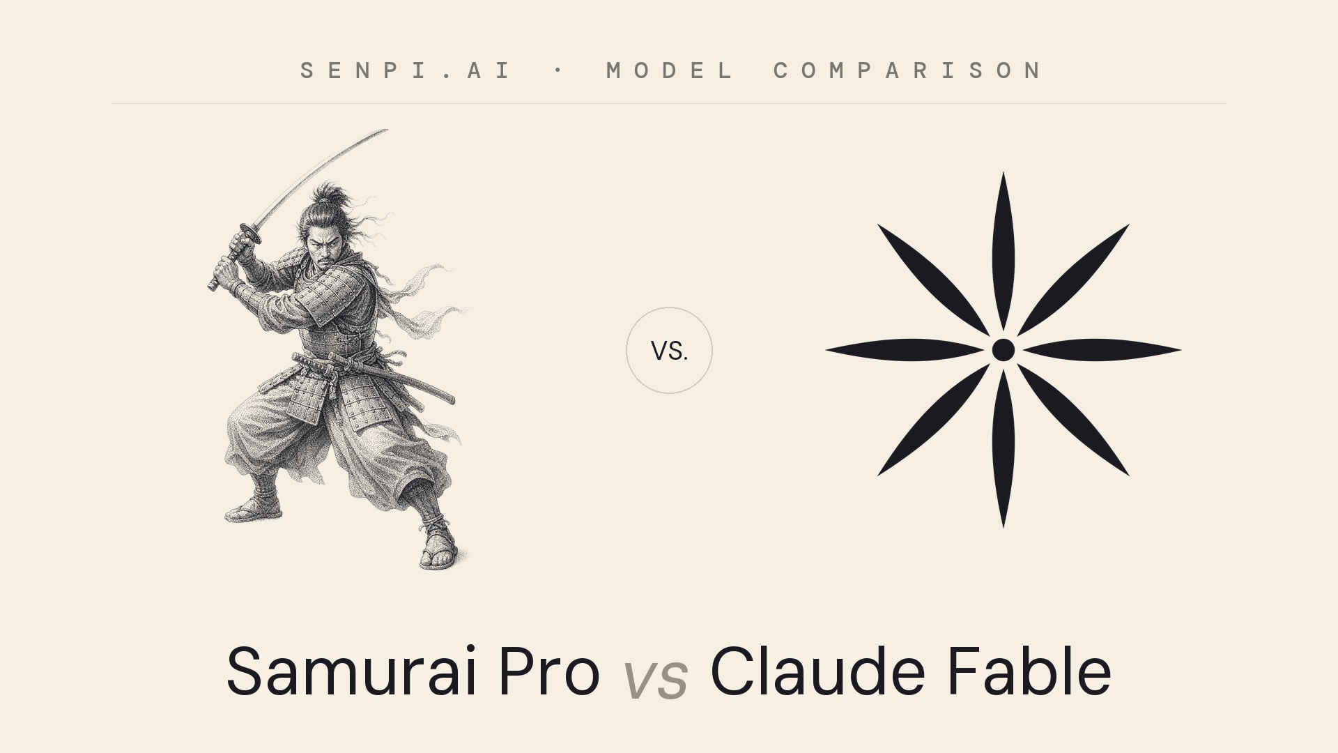 Senpi Samurai Pro vs. Claude Fable